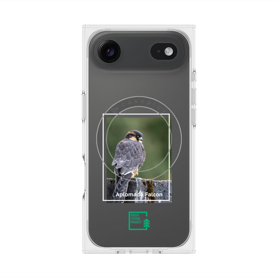 Premium Square Case with MagSafe［ Green Future Project - Aplomado Falcon ］