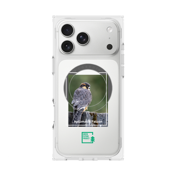 Premium Square Case with MagSafe［ Green Future Project - Aplomado Falcon ］