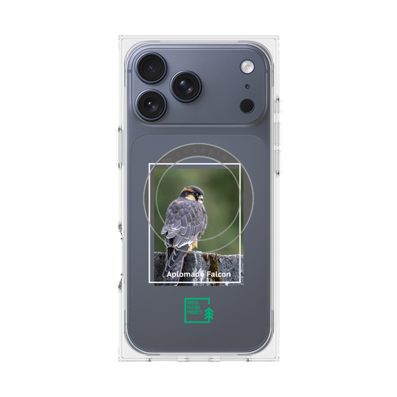 Premium Square Case with MagSafe［ Green Future Project - Aplomado Falcon ］