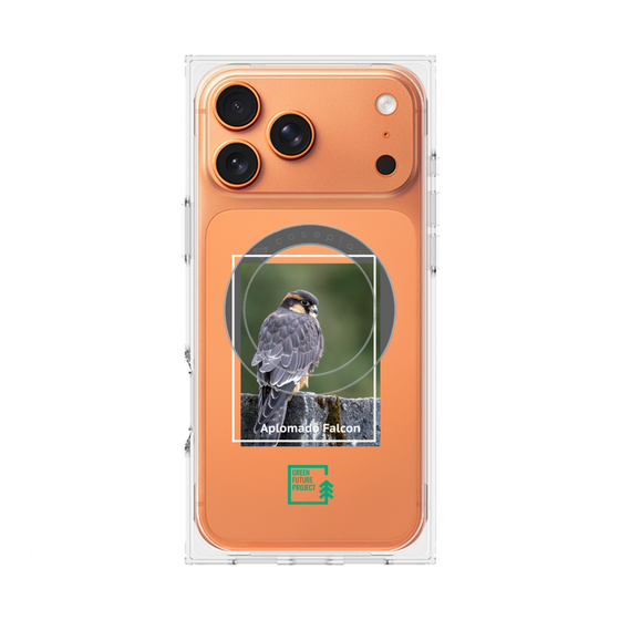 Premium Square Case with MagSafe［ Green Future Project - Aplomado Falcon ］