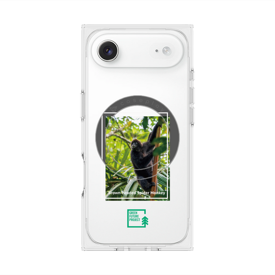 Premium Square Case with MagSafe［ Green Future Project - Brown-headed Spider Monkey ］