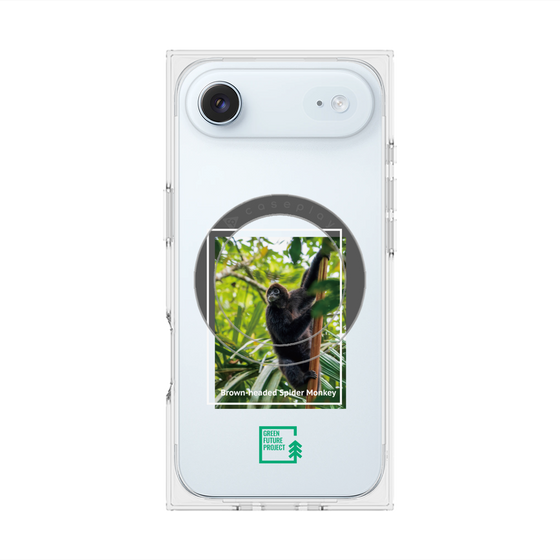 Premium Square Case with MagSafe［ Green Future Project - Brown-headed Spider Monkey ］