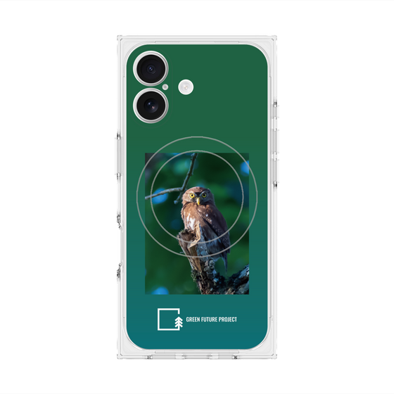 Premium Square Case with MagSafe［ Green Future Project - Ferruginous Pygmy Owl ］