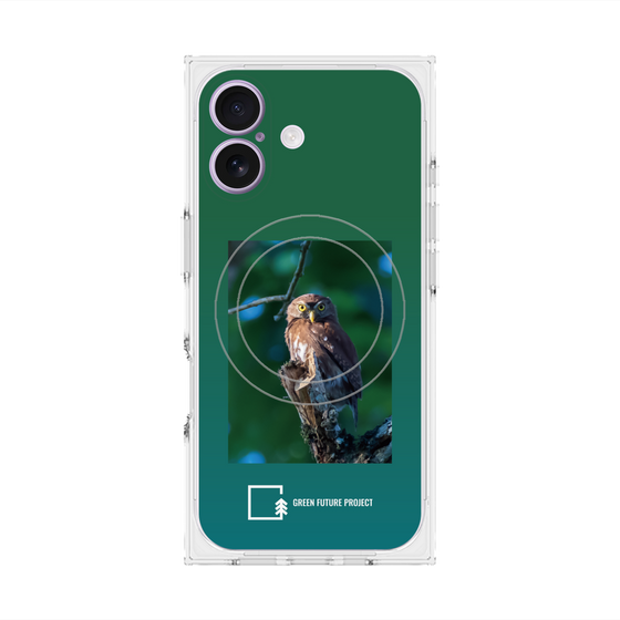 Premium Square Case with MagSafe［ Green Future Project - Ferruginous Pygmy Owl ］