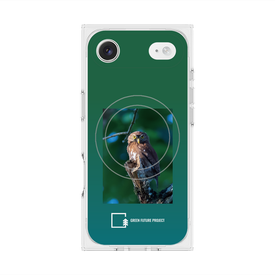 Premium Square Case with MagSafe［ Green Future Project - Ferruginous Pygmy Owl ］