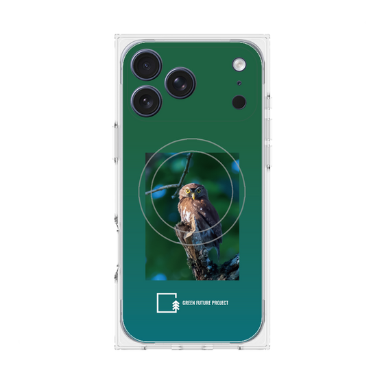 Premium Square Case with MagSafe［ Green Future Project - Ferruginous Pygmy Owl ］