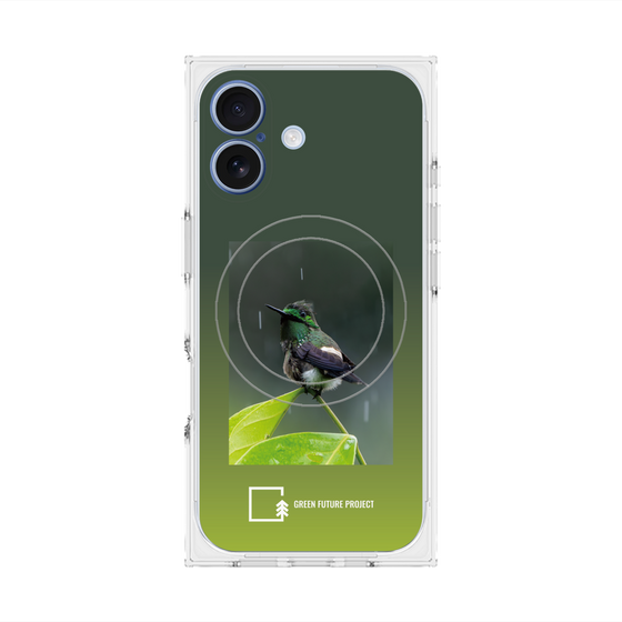 Premium Square Case with MagSafe［ Green Future Project - Butterfly Coquette ］