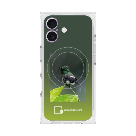 Premium Square Case with MagSafe［ Green Future Project - Butterfly Coquette ］