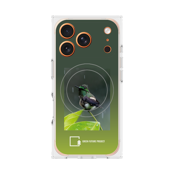 Premium Square Case with MagSafe［ Green Future Project - Butterfly Coquette ］