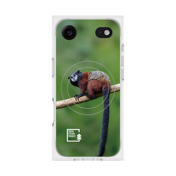 Premium Square Case with MagSafe［ Green Future Project - Saddle-backTamarin ］