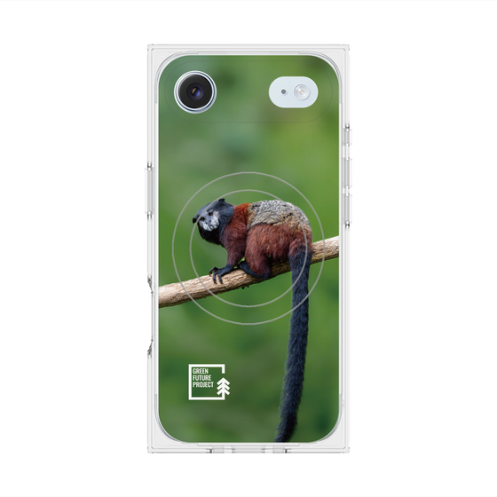 Premium Square Case with MagSafe［ Green Future Project - Saddle-backTamarin ］