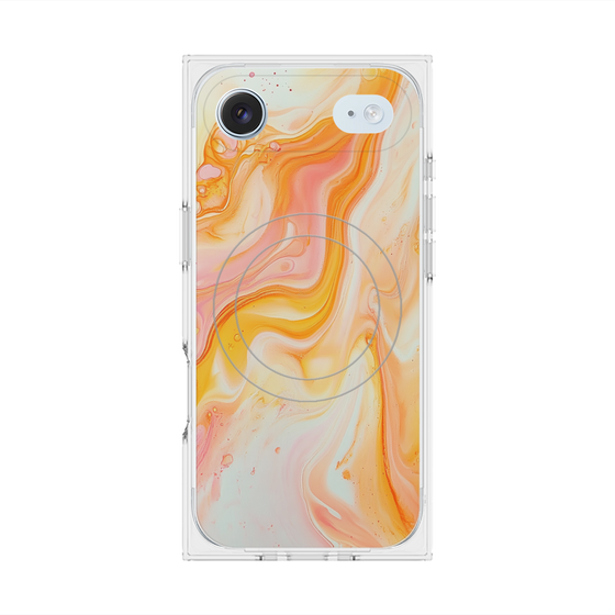 Premium Square Case with MagSafe［ Color Rain - Original - Tangerine Mist ］