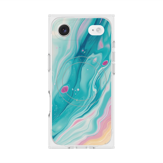 Premium Square Case with MagSafe［ Color Rain - Original - Serene Wave ］