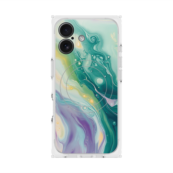 Premium Square Case with MagSafe［ Color Rain - Original - Dusky Forest ］