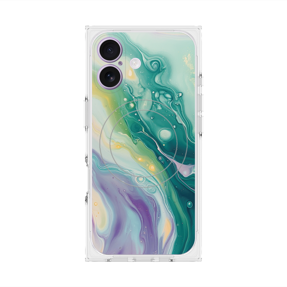 Premium Square Case with MagSafe［ Color Rain - Original - Dusky Forest ］