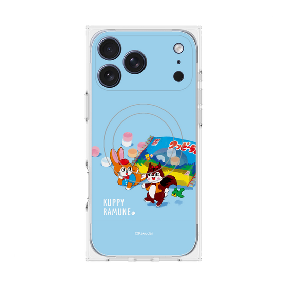 Premium Square Case with MagSafe［ Kuppy Ramune - Drawing 1 ］
