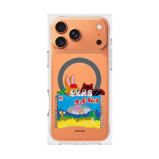 Premium Square Case with MagSafe［ Kuppy Ramune - Drawing 3 ］