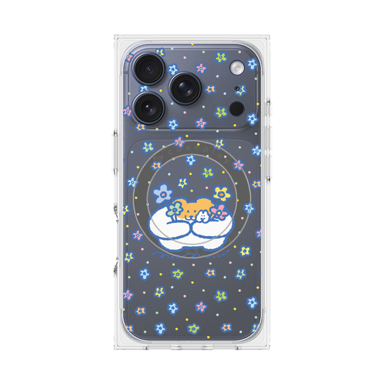 Premium Square Case with MagSafe［ Mokmokchan - Flowers ］