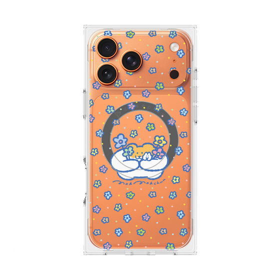 Premium Square Case with MagSafe［ Mokmokchan - Flowers ］