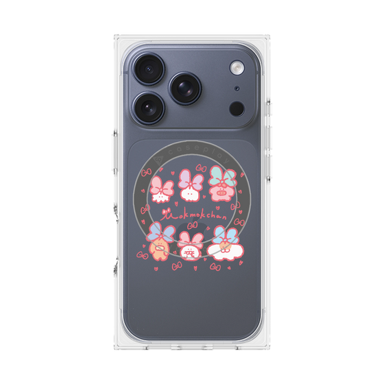 Premium Square Case with MagSafe［ Mokmokchan - Ribbons ］