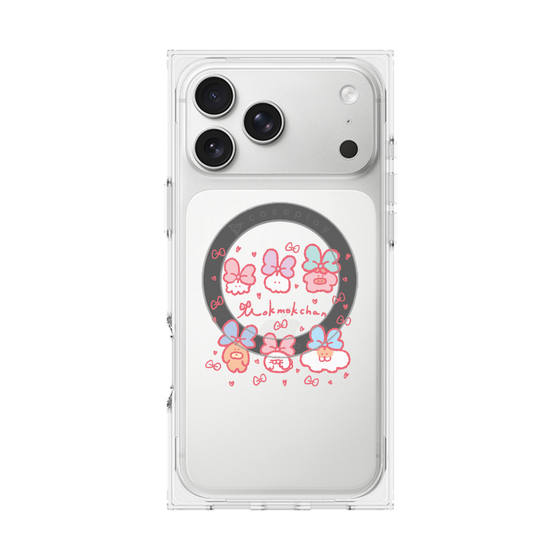 Premium Square Case with MagSafe［ Mokmokchan - Ribbons ］