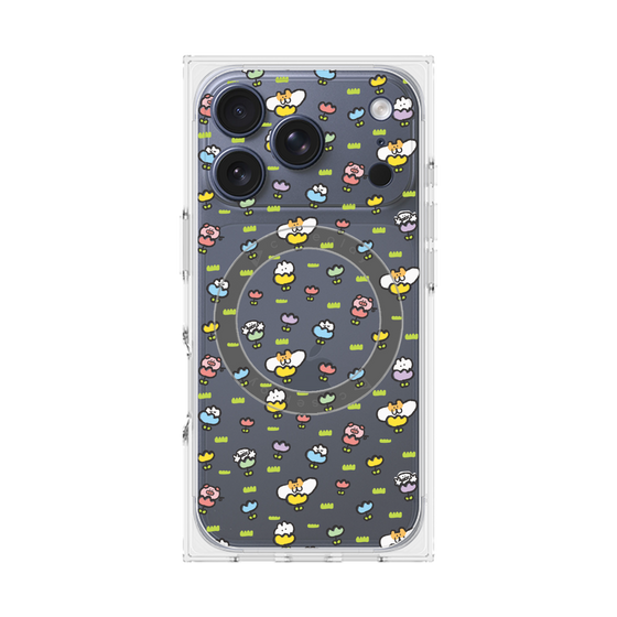 Premium Square Case with MagSafe［ Mokmokchan - Flower - All-over Pattern ］