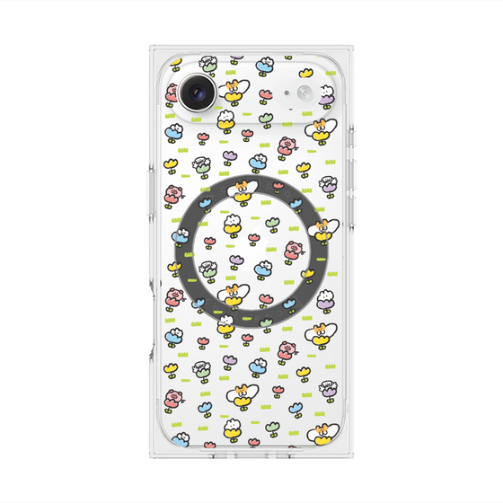 Premium Square Case with MagSafe［ Mokmokchan - Flower - All-over Pattern ］