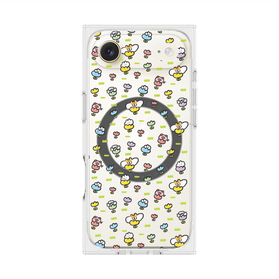 Premium Square Case with MagSafe［ Mokmokchan - Flower - All-over Pattern ］
