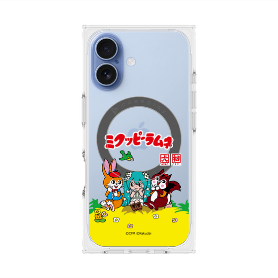 Premium Square Case with MagSafe［ Hatsune Miku × Kuppy Ramune - Package - Clear ］