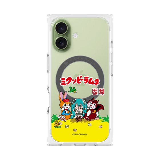 Premium Square Case with MagSafe［ Hatsune Miku × Kuppy Ramune - Package - Clear ］