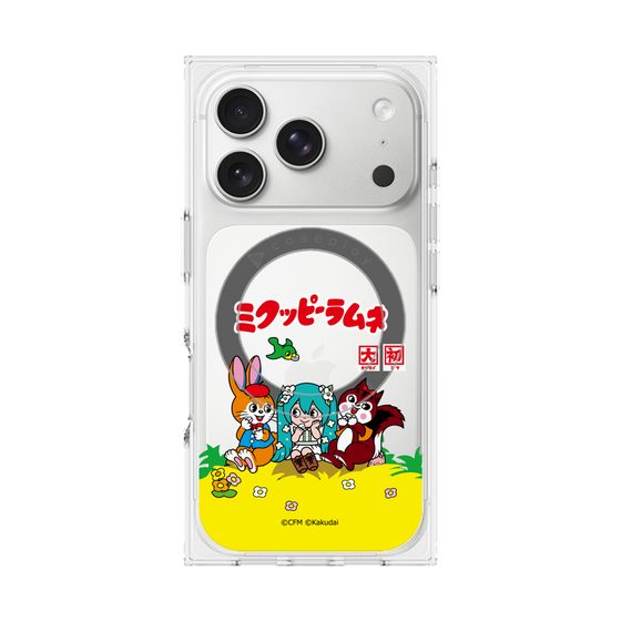 Premium Square Case with MagSafe［ Hatsune Miku × Kuppy Ramune - Package - Clear ］
