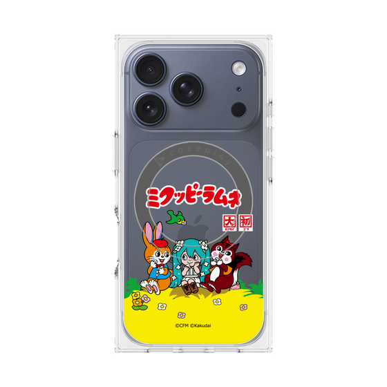 Premium Square Case with MagSafe［ Hatsune Miku × Kuppy Ramune - Package - Clear ］
