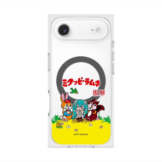 Premium Square Case with MagSafe［ Hatsune Miku × Kuppy Ramune - Package - Clear ］