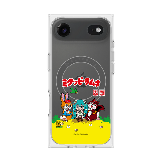 Premium Square Case with MagSafe［ Hatsune Miku × Kuppy Ramune - Package - Clear ］
