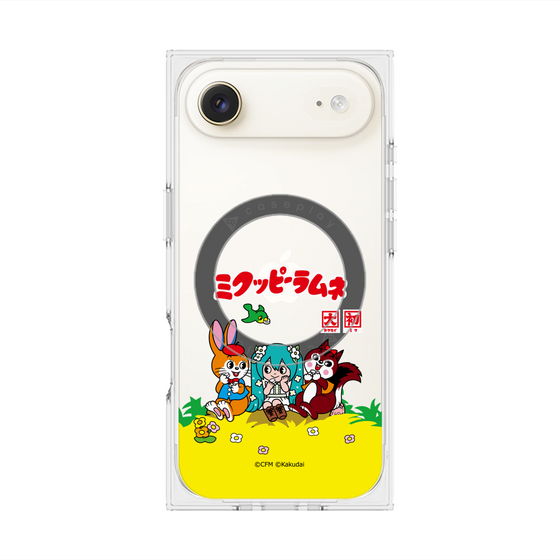 Premium Square Case with MagSafe［ Hatsune Miku × Kuppy Ramune - Package - Clear ］