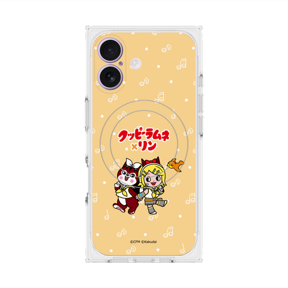 Premium Square Case with MagSafe［ Hatsune Miku × Kuppy Ramune - Kagamine Rin × Ram - Chibi Illustration ］