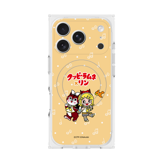 Premium Square Case with MagSafe［ Hatsune Miku × Kuppy Ramune - Kagamine Rin × Ram - Chibi Illustration ］