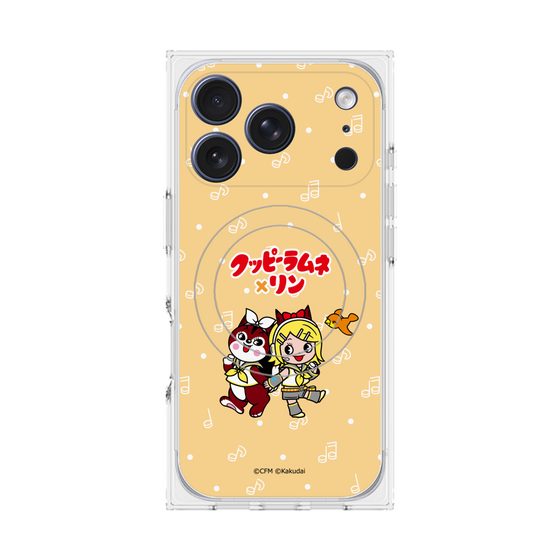 Premium Square Case with MagSafe［ Hatsune Miku × Kuppy Ramune - Kagamine Rin × Ram - Chibi Illustration ］