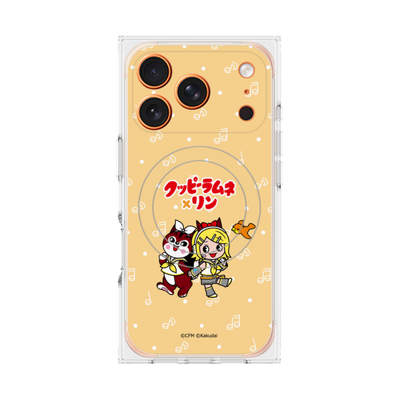 Premium Square Case with MagSafe［ Hatsune Miku × Kuppy Ramune - Kagamine Rin × Ram - Chibi Illustration ］