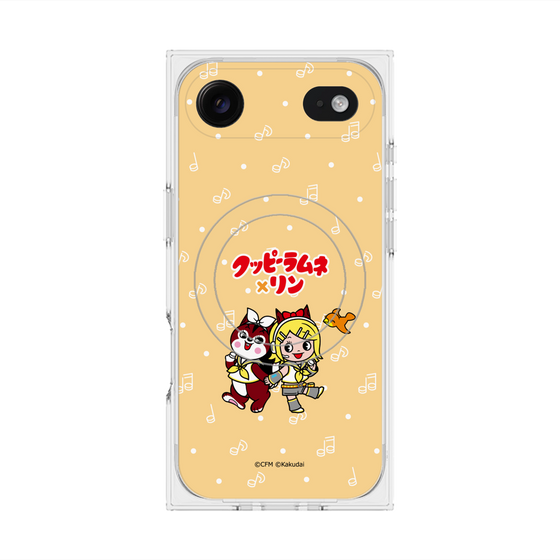 Premium Square Case with MagSafe［ Hatsune Miku × Kuppy Ramune - Kagamine Rin × Ram - Chibi Illustration ］