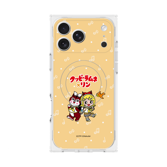 Premium Square Case with MagSafe［ Hatsune Miku × Kuppy Ramune - Kagamine Rin × Ram - Chibi Illustration ］