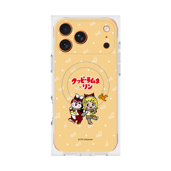 Premium Square Case with MagSafe［ Hatsune Miku × Kuppy Ramune - Kagamine Rin × Ram - Chibi Illustration ］