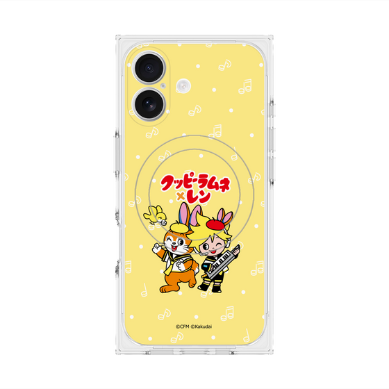 Premium Square Case with MagSafe［ Hatsune Miku × Kuppy Ramune - Kagamine Len × Kuppy - Chibi Illustration ］