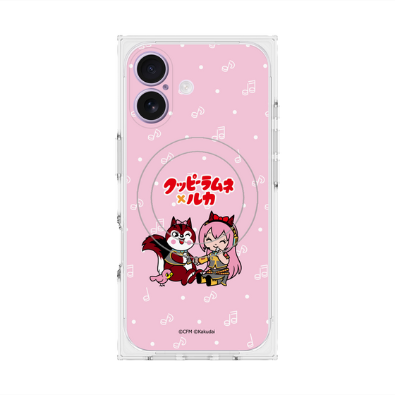 Premium Square Case with MagSafe［ Hatsune Miku × Kuppy Ramune - Megurine Luka × Ram - Chibi Illustration ］