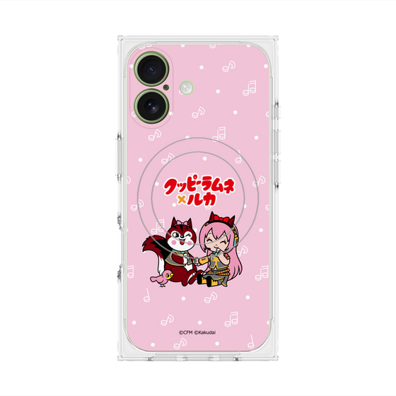 Premium Square Case with MagSafe［ Hatsune Miku × Kuppy Ramune - Megurine Luka × Ram - Chibi Illustration ］