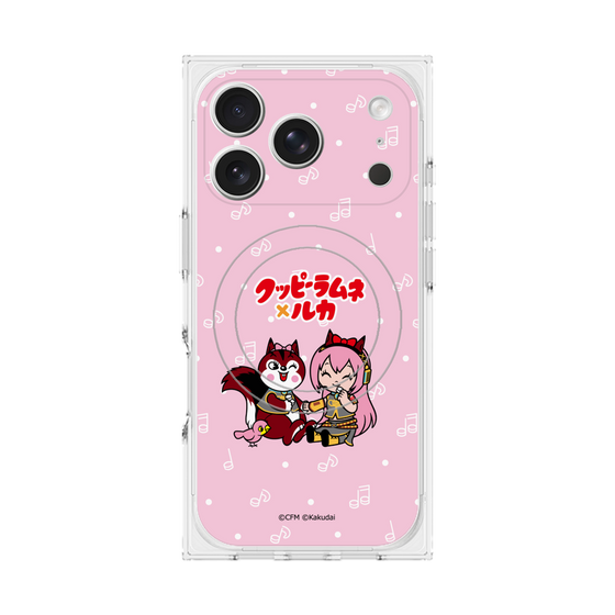 Premium Square Case with MagSafe［ Hatsune Miku × Kuppy Ramune - Megurine Luka × Ram - Chibi Illustration ］