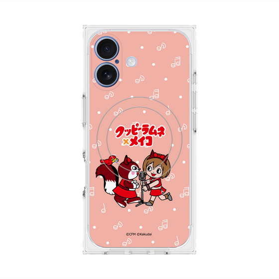 Premium Square Case with MagSafe［ Hatsune Miku × Kuppy Ramune - MEIKO × Ram - Chibi Illustration ］