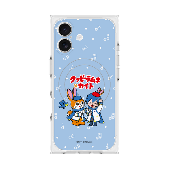 Premium Square Case with MagSafe［ Hatsune Miku × Kuppy Ramune - KAITO × Kuppy - Chibi Illustration ］