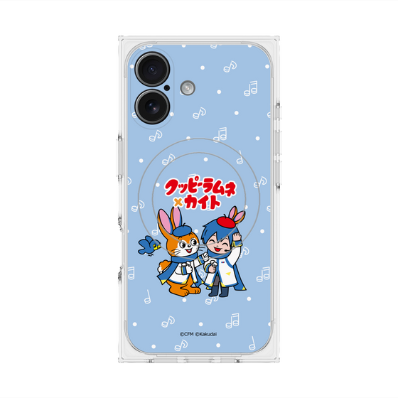 Premium Square Case with MagSafe［ Hatsune Miku × Kuppy Ramune - KAITO × Kuppy - Chibi Illustration ］