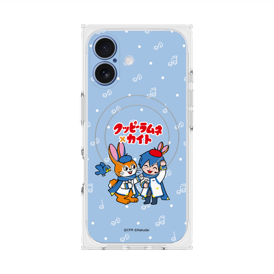 Premium Square Case with MagSafe［ Hatsune Miku × Kuppy Ramune - KAITO × Kuppy - Chibi Illustration ］
